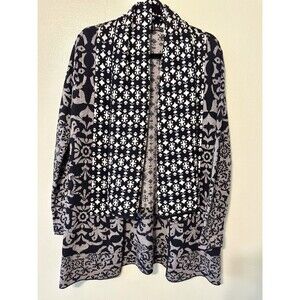 Gypsy 05 Global Village Women's Long Cardigan Sweater SZ Small Cotton Wool Blend
